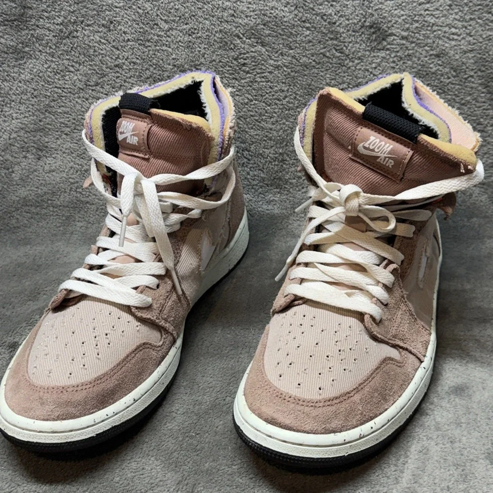 Air Jordan 1 Zoom Air‎ Comfort High Fossil Stone Size 10 Men's Basketball